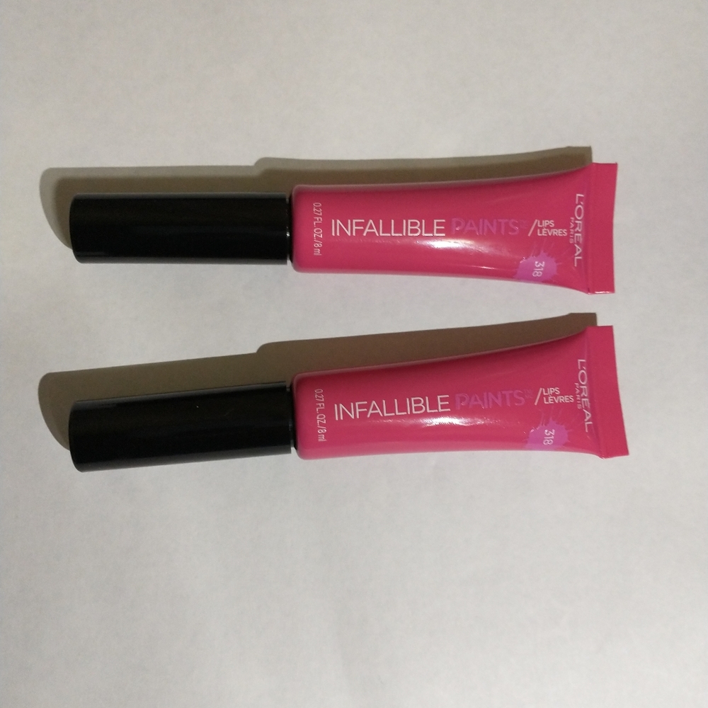 2 L'Oreal Infallible Paints Lips 318